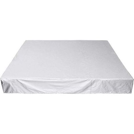Housse de Protection pour Spa, Bain à Remous, Piscine, Baignoire, Couverture de Spa en Tissu Oxford pour Jardin Extérieur, Anti-poussière,Imperméable à l'eau,Anti-UV,argent 21821830cm (1/5)