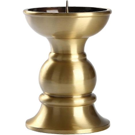 Kerzenständer, Kerzenhalter aus Messing für buddhistische Tempel, Tischdekoration