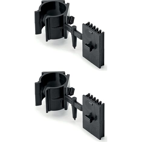 Cyclingcolors – Lot de 2 clips de plinthe avec embase en plastique – Pour pieds de meuble diamètre 28mm – Fixation facile pour angles à 90° (1/4)