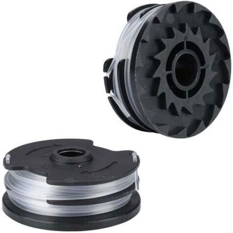 Bobine Fil Nylon pour Parkside LIDL Akku PRTA 20-Li C3 A1B2 PRT 550 A1 A3 PRT 300 A1 Pièces de Rechange Coupe Bordure (2 pièces) (1/4)