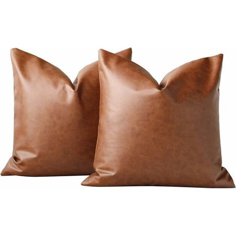 Weitere Weihnachtsdekorationen: Kissenbezüge 45x45cm, 2er-Set Kissenbezug aus Kunstleder, 18x18 Zoll Kissenbezug im modernen Landhausstil fürs Schlafzimmer Kann (1/5)