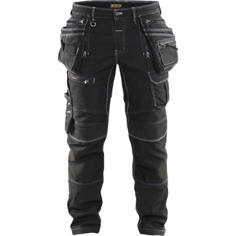 Pantaloni da lavoro artigianali Blaklader X1900 elasticizzati Nero 44