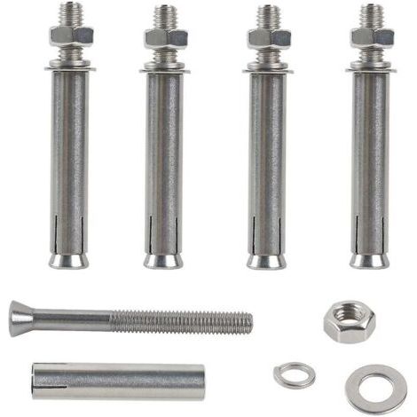 M6x70mm Boulons à Expansion Hex Vis D'expansion Acier Inoxydable 304 Cheville Beton Lourd Devoir Ancrages de Fixation pour la Construction Murale 6pcs (1/5)