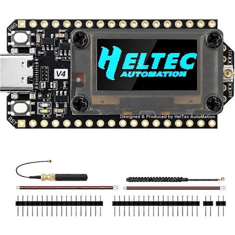Carte de développement WiFi LoRa 32 V4-R8 ESP32-S3R8 SX1262, écran OLED 0,96 pouce, compatible WiFi BLE LoRa, nœud Meshtastic LoRaWAN (1/5)