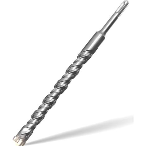 Foret SDS Plus 20mm x 250mm,avec 4 taillants en carbure et double vis, pour béton, pierre naturelle (1/5)