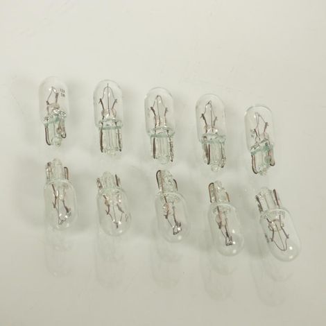 10 Ampoule blanche culot verre Flosser 12V 3W W2x4.6d T6.5 pour (1/4)