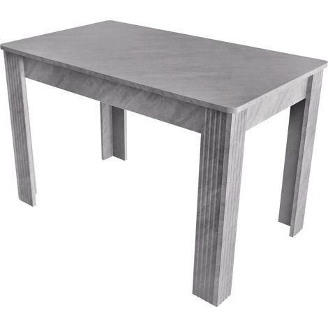 Mesa de comedor rectangular gris de aglomerado 116 x 65 x 75 cm MODENUIT