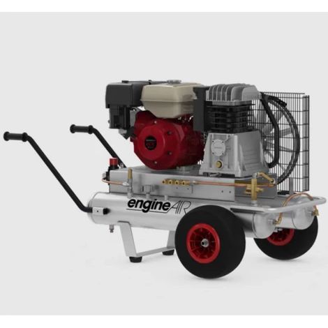 Abac – Compresseur d'air thermique 8,4 CV – Moteur Honda essence – Pression 10 bar – Débit 33,12 m3/h – Autonome pour chantiers professionnels (1/2)