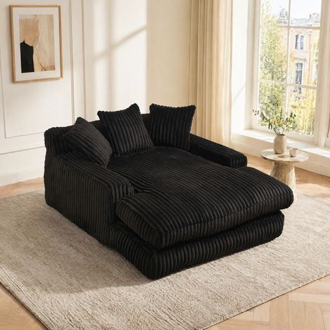 Poltrona chaise longue in corda con 3 cuscini OKMYHOME (1/5)