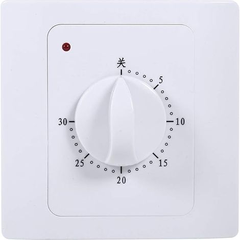 BRAVIX Interrupteur Minuterie Mecanique, MAGT 220v 10a 30 Min Minuterie Électrique Numérique Temps Interrupteur De Commande De Contrôle Compte À Rebours Intelligent Time Timer Switch