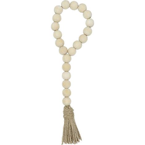 Guirlande de perles en bois décoratives (3 pièces) style rustique (1/5)