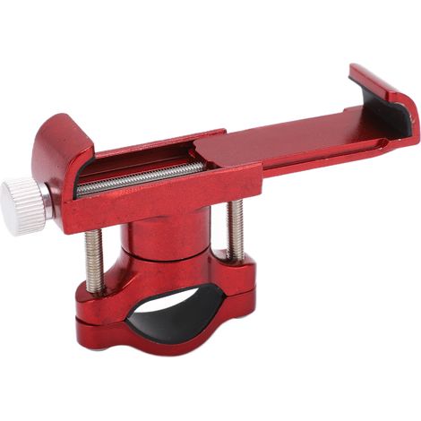 Robuster Fahrrad-Handyhalter aus Aluminiumlegierung mit Inbusschlüssel, kompatibel mit Fahrrädern, Motorrädern und Rollern (rot). (1/5)