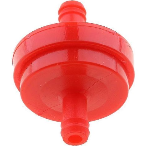 Filtre à carburant en ligne universel 6 mm (1/4") pour moto et voiture, rouge (1/5)