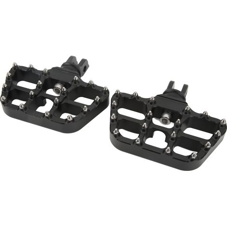 2 repose-pieds avant de moto en aluminium CNC anodisé, antidérapants, à picots, de remplacement pour F900R F900XR 2020-2022, argent (1/5)