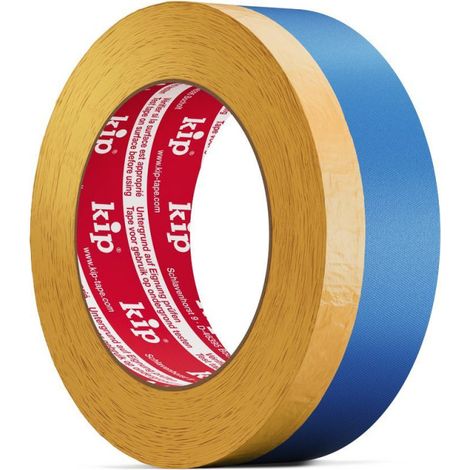 KIP Abdeckband 367 WASHI-TEC® MULTI-TAPE glattgelb / blau Länge 25 m Breite 36 mm