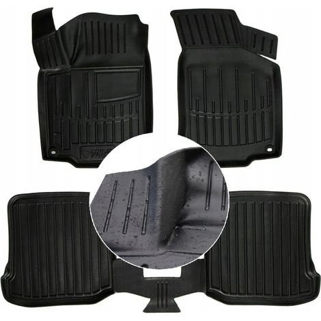 Tapis et essuie-glaces en caoutchouc pour VW Golf 4 (1997-2003) - Canaux UD (1/5)