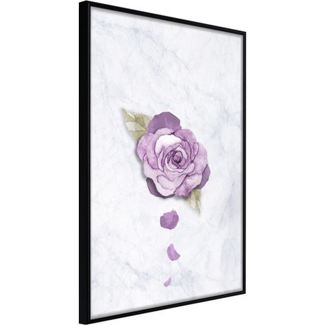 Affiche Murale Encadrée "He Loves Me, He Loves Me Not..." 40 x 60 cm Noir