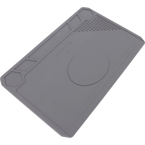 Tapis réparation silicone résistant chaleur règle mesure 81 alvéoles vis non glissant soudage électronique smartphone ordinateur (1/5)