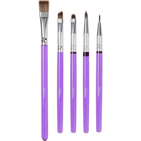 Pinceau Decoration - Ensemble 5 Pinceaux Alimentaires Synthetiques Pour Gateaux Cupcakes Biscuits - Poils Doux Non Toxiques - 5 Unites (1/5)