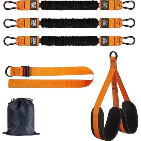Zugbandhilfe, verstellbarer Widerstand, langlebiges Design, Orange 225LB (1/2)