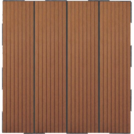 Dalle en composite Snap & Go (lot de 4) - Brun 30 x 30 cm (1/5)