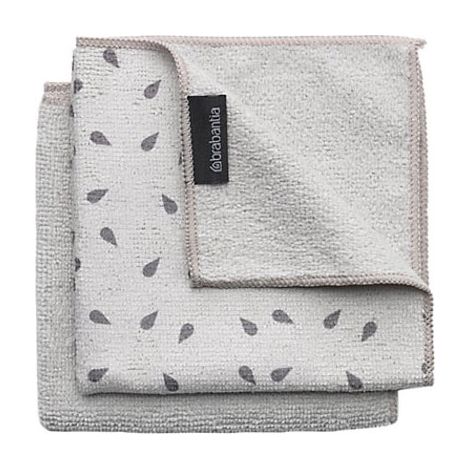 Lot De 2 Chiffons En Microfibre Gris Clair - Sink Side - Brabantia (1/3)