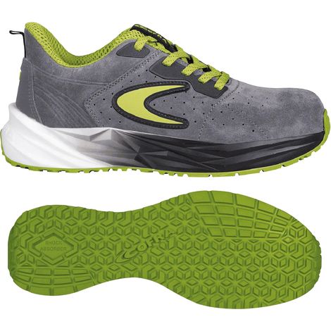 Scarpe Antinfortunistiche Cofra Nitrogenium Dynarex S1PS HRO Grigio e Verde Timo 43