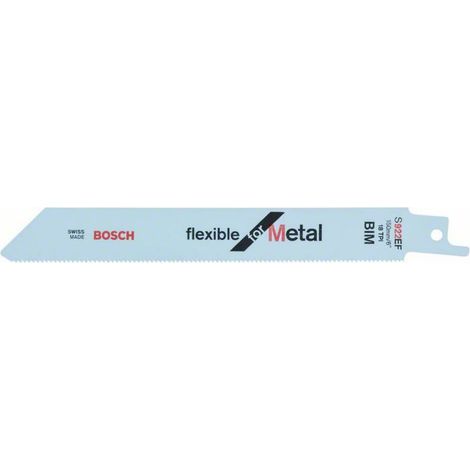 Bosch Säbelsägeblatt S 922 EF, Flexible for Metal, 2er-Pack