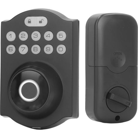 Serrure de porte intelligente à empreinte digitale, serrure électronique à clavier pour la sécurité de votre domicile (1/5)