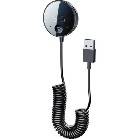 Émetteur FM Bluetooth pour voiture avec affichage LED et lecteur microSD (1/5)