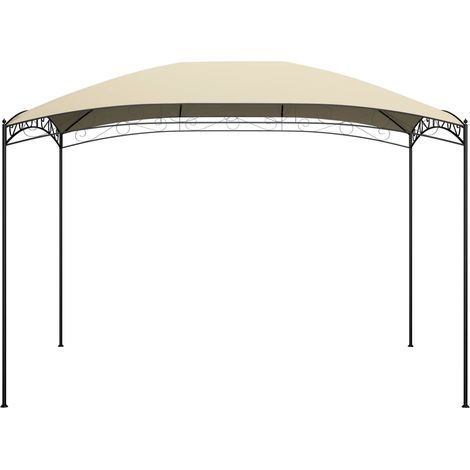 Tonnelle Barnum de Jardin, Pavillon, Pergola, Tente de jardin, 3x4x2,65 m Crème 180 g/m² OIB6579E (1/5)