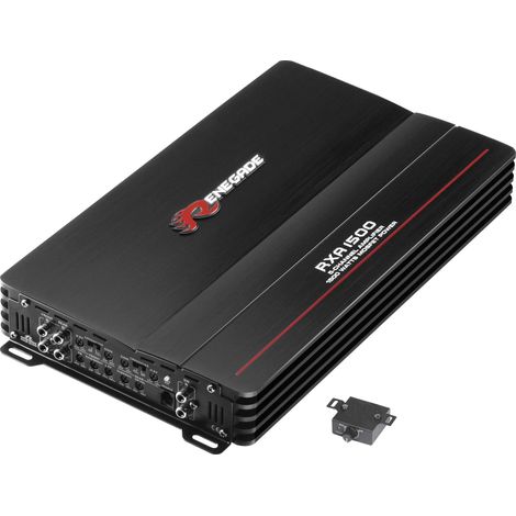 Amplificateur auto 5 canaux 1500 W – Réglage volume/basses/aigus – Alimentation MOSFET – Stabilité 2 Ω – 32-2000 Hz – Renegade (1/4)