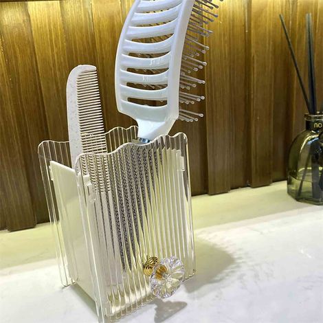 Organisateur De Salle De Bain - Support Pour Produits De Toilette Et Maquillage - Plateau De Parfum Pour Vasque Ou Coiffeuse - 1 Pièce (1/5)