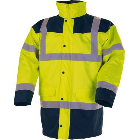 parka matelassee 4 en 1 piana jaune fluo/marine t02 19445-jf-2