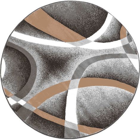 Runder Teppich NOVO Strado, modern, zartes Muster, für das Wohnzimmer, Melodia, 200 x 200 cm