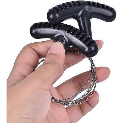 Scie de poche pour le camping et la randonnée, outil de survie d'urgence en fil de fer, kits de fil de fer en acier inoxydable (1/4)
