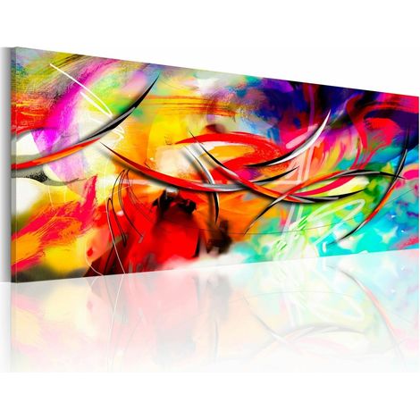 Tableau danse de l'arc-en-ciel - 150 x 50 cm (1/4)