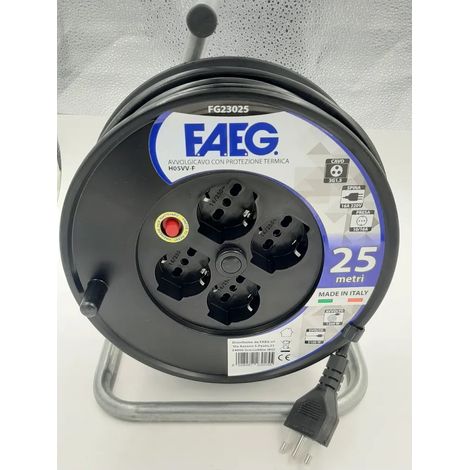 AVVOLGICAVO FAEG 23025 MT.25 CAVO 3X1,5 OFFERTA (1/2)