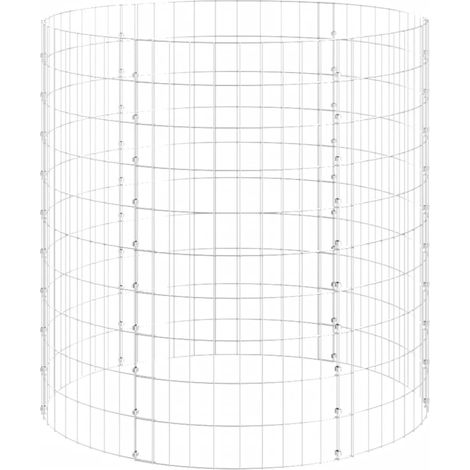 Maison Exclusive - Gartenkomposter Ø100x100 cm Verzinkter Stahl