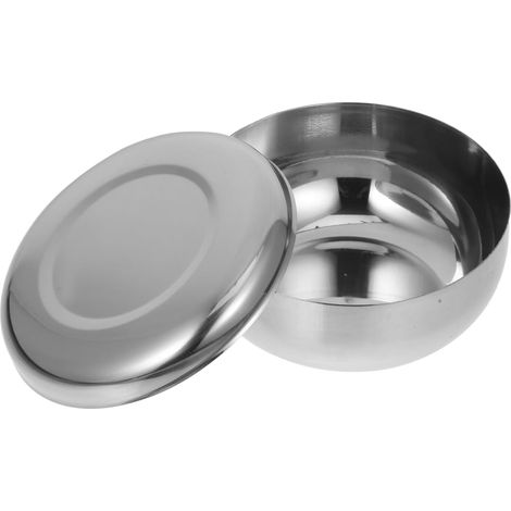 Bol À Riz En Acier Inoxydable Avec Couvercle Bol À Soupe Isolé Pour Nouilles Céréales Salades Et Glace Vaisselle Coréenne Réutilisable 10.50 X 10.50 X 5.00 cm (1/5)