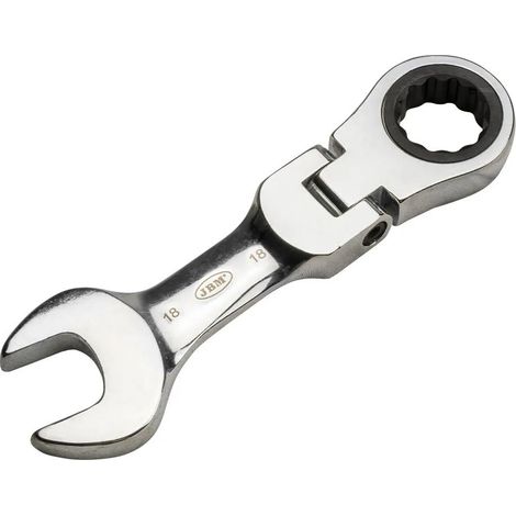 Chiave a cricchetto articolata jbm combination 12 mm pivotante 180°