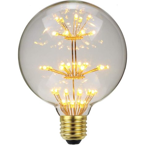 Ampoule LED Vintage RGB G95 E27 3W 220-240V Feu d'Artifice Edison Décorative