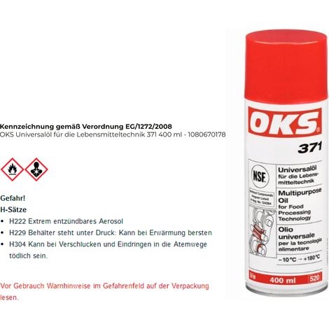 OKS Universalöl  para la  tecnología  alimentaria 371  400 ml  - 1080670178 (1/5)
