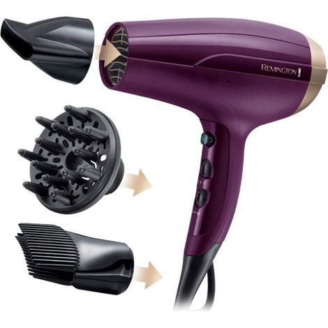 Secador de pelo Remington D5219 con difusor de ionización y punta de aire frío