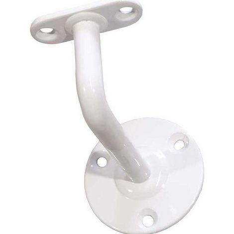 Levigne – Support fixe pour main courante – Métal blanc – Compatible rainure 21x5 mm – Pour mains courantes 50x50 mm et 70x28 mm (1/3)