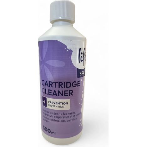 Nettoyant pour cartouche de filtration piscine ou de SPA 500ML - LIFE