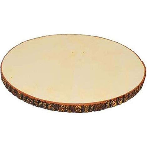 Base in Legno a Forma di Tronco Decorazione Tavolo centrotavola alzatina Disco Tondo per composizioni rustiche sottovaso Shabby Chic 20 cm
