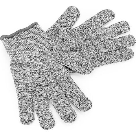 Gants résistants aux coupures, 1 paire de gants de pêche gris résistants aux coupures gants anti-coupures respirants en plein air couteau à viande de poisson matériel de coupe accessoires de pêche Cou (1/5)