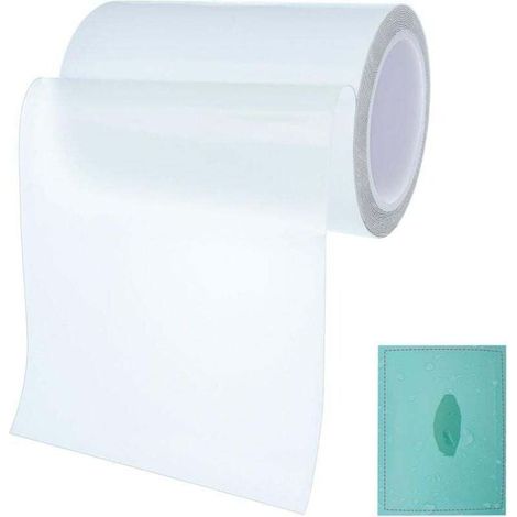 Kit de réparation pour piscines – Patchs étanches en TPU auto-adhésifs pour réparations sous l’eau, idéal pour liners, matelas pneumatiques, tentes et articles gonflables (10 cm × 100 cm)