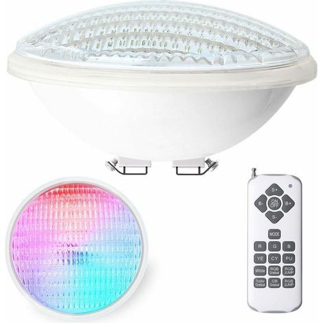 Projecteur LED Submersible IP68 12W - Étanche, RGBW, 7 Couleurs, 15 Modes, Télécommande Incluse (1/4)